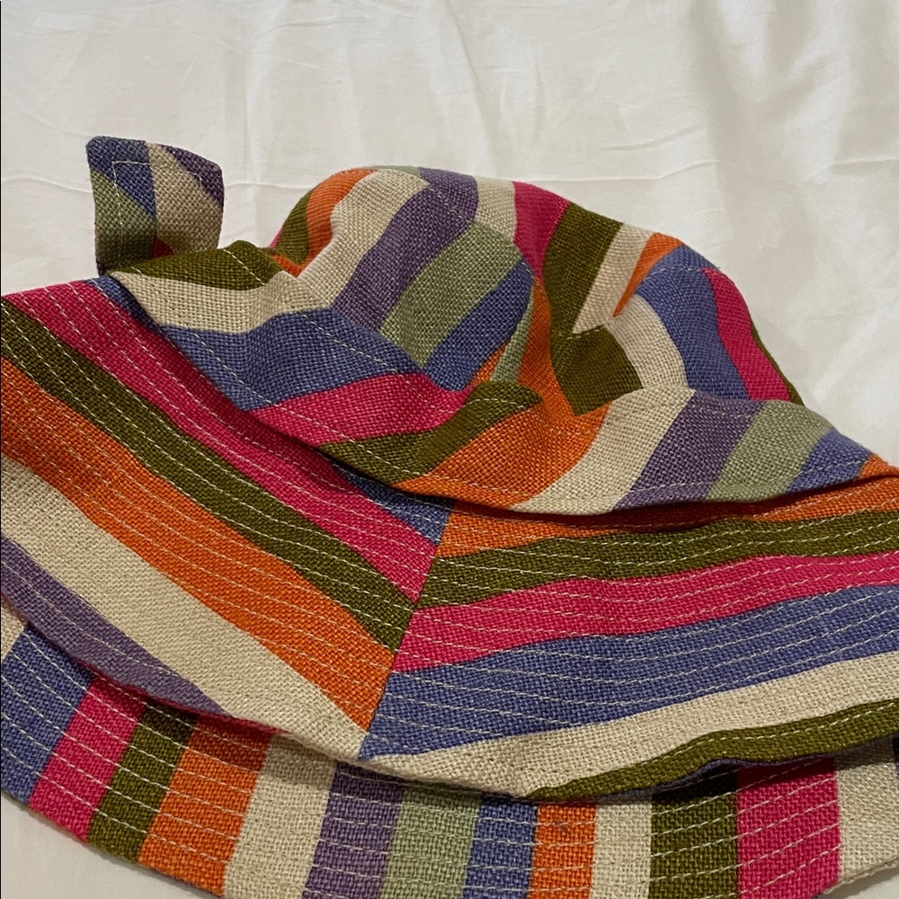 Coach Multicolor Striped Women's Hat - Picture 3 of 4